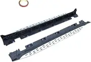 ADCCH Aluminum Plastic Car Side Pedal Trims Compatible for Mercedes Benz GLC Class 2015 2016 2017 2018 2019 Replacement Running Boards Side Step Bar Pedals