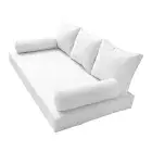 |COVER ONLY| Style 3 Twin Piped Trim Daybed Mattress Bolster Pillow Covers AD106