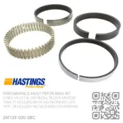 HASTINGS +0.030" MOLY PISTON RING SET V8 350 CHEV [HOLDEN HQ MONARO/STATESMAN]