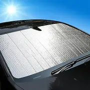 Windshield Sunshade Foldable Automobile Sunshade Cover Car Windshield Snow Sun Shade Waterproof Protector Cover Car Front Windscreen Visor Front Windshield Sun Shade (Color : 60x130cm)