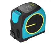 DT10 Laser Tape Measure 2-in-1 Digital Laser Measure Laser Rangefinder with LCD Digital Display Magnetic Hook - Blue