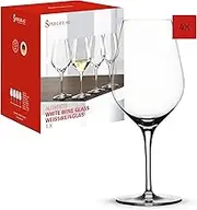 Spiegelau Authentis White Wine Glass, Clear – Fine Crystal Glass for Enhancing Aroma & Balancing Sweetness – Machine-Made with Mousse Point for Sparkling Freshness – 420 ml Capacity (Pack of 4)
