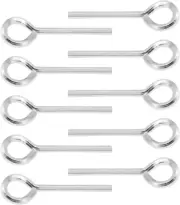 10 Pcs 5/32 Inch Allen Wrench Keychain Standard Hex Dogging Key W/Full Loop
