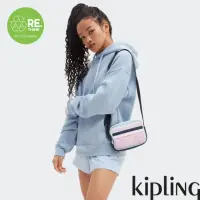 在飛比找momo購物網優惠-【KIPLING官方旗艦館】藍粉撞色拼接雙層輕巧斜背包-SI
