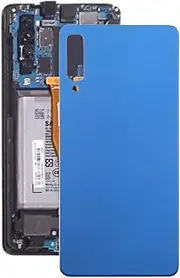 LYX Battery Back Cover for Galaxy A7 (2018), A750F/DS, SM-A750G, SM-A750FN/DS(Pink)+Highly Recommended (Color : Blue)