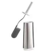 Flex Bathroom Toilet Cleaning Brush/Holder/D Shaped Bristles Steel Joseph Joseph