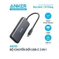 在飛比找蝦皮購物優惠-Usb-c ANKER 3 合 1 轉換器,用於 HDMI 