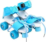 Adjustable Quad Skates for Children, Four Wheels Design for Beginners