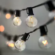 Outdoor String Lights, LED 25Ft G40 Globe String Lights with Bulbs-Ul Listd