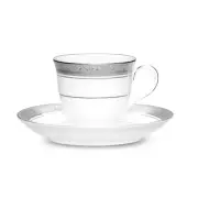 Noritake Crestwood Platinum After Dinner Cup & Saucer
