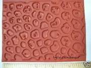 Pebble Texture Rubber Stamp Deep Etched Molding Mat for Polymer PMC Paper Clay