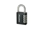 Master Lock Black Finish Combination Padlock (Multi Colour) (40mm 4 Digit)
