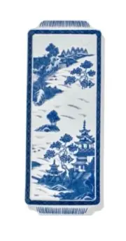 Mottahedeh Blue Canton Sandwich Tray 15.5"