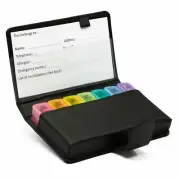 Weekly Pill Organizer 7 Day / 4-Times-A-Day Pill Box Case AM / PM Compartments