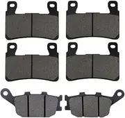 Motorbike Brake Pads Motorcycle Semi Metallic Front And Rear Brake Pads For VTR1100 SP 2000-2007 RVT1000R RC51 2000-2006 CB1300S 2005-2012 Motorbike Disc Brake Pad (Color : Front and Rear)