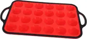 DONFAMDS Small Bakes Baking Moulds: Mini Muffin Pan Silicone Iron Reusable Washable for Mini Treats Desserts