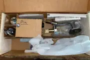 VINTAGE NIB SCHLAGE ENTRY DOOR CHROME HANDLE DOUBLE CYLINDER 1992 COMPLETE