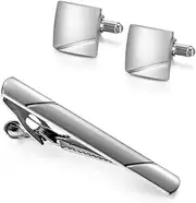 [KUHBDIE] Tie Clip Cufflinks Set French Copper Cufflinks Banquet Suit Shirt Tie Clip Accessories