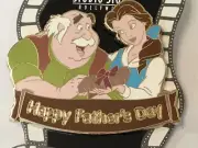Disney Soda Fountain DSF Pin LE150 Le Beauty & Beast Belle Dad Fathers Day L12