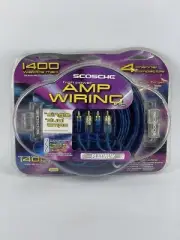 Scosche 1400 Watt Amp Wiring Kit 4 Channel Single or Dual Amps KPA5x2 Platinum