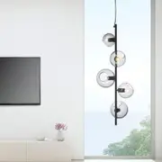 Ultra Modern Horizontal or Vertical Pendant in Black