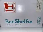 Bedside Shelf for Bed & Top Bunk, College Dorm Room WHITE Open Box