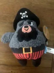 BARK BOX | NEW Barkbear The Pirate Large Plush Dog Toy Squeaker Crinkle Fluff