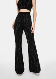 [Another Girl] Lurex Knitted Trousers
