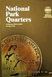 2877 WHITMAN FOLDER for Washington National Park Quarters 2016-2021 #2