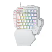 Redragon K585 DITI One-Handed RGB Mechanical Gaming 42 Keys Type-C Upgraded Hot-Swappable Keyboard Detachable Wrist Rest,Red Switch