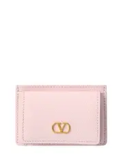 Valentino VLogo Signature Leather Card Case