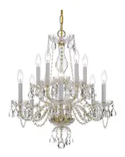 Crystorama 10-Light Traditional Crystal Chandelier Swarovski Spectra Crystal