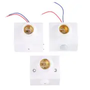 Automatic Human Body Infrared IR Sensor LED Bulb Light E27 Base Lamp HolderPW