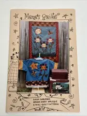 Meme's Quilts Daisy Darlings Denim Shirt Applique & Wall Quilt Pattern