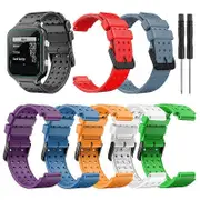 Strap For Garmin Approach S20 Monochrome Watchband For Garmin Approach S20 Silicone Replacement Fashion Wristband For Garmin Blue