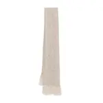 [Fedeli] Fedeli Cable-knit Tassel-detail Scarf ONE SIZE NEUTRALS