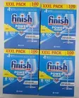 4 x Finish Powerball Dishwashing Tablets Power Essential Lemon 100 Tabs NEW