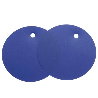 100pcs Waterproof Shipping Tags, PVC Metal Eyelet Durable Label Blank Tag Blue
