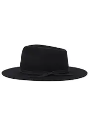 Lack OF Color Jethro Black Wool Felt Fedora 55