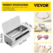 VEOVR 500Ml Ultrasonic Cleaner Mini Portable Washing Machine Ultrasound Bath Son