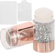 LALADEFIEE Nail Tools Kit Double-headed Manicure Stamper Nail Art Practice Hand Halloween Manicure Tools