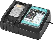 Replacement DC18RA DC18RC Charger 3A 14.4V~18V Quick Charger for Makita 14.4V~18V BL1860 BL1850 BL1840 BL1830 Tool Batteries and Makita DC18RA DC18RC DC18RD DC18RF