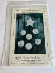 Plum Pudding PLP2009 Redwork Ornaments & Star Tree-Topper Sewing Patterns 2000