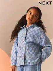 Check Denim Shacket (3-16yrs) (B45318) | $44 - $57