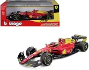 F1-75#55 Carlos Sainz Giallo Modena Formula One F1 Italian GP (2022) "Formula Racing Series 1/18 Diecast Model Car by Bburago 16811CSMZ