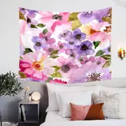 Water colored Flowers Tapestry