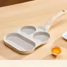Egg Frying Pan Mini Pancake Pan 3 in 1 Breakfast Pan Grill Frying Pan Divided