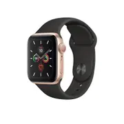 Apple Watch Series 5 (LTE) 40mm Gold AL Case Black Band - Excellent(Refurbished)