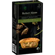 Herbert Adams Pies Creamy Chicken & Leek 2 pack