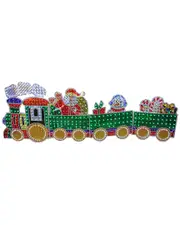 Northlight 4-Piece Holographic LED Lighted Motion Train Set Outdoor Christmas Decoration